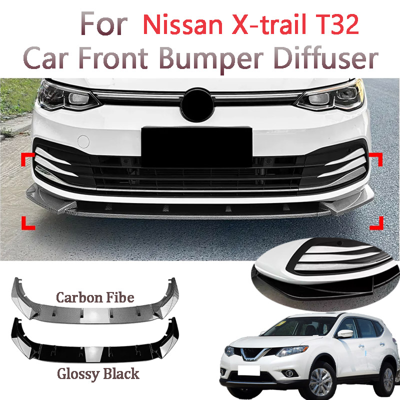 Car Accessories Nissan Xtrail - Новый автомобильный глянцевый черный передний бампер,