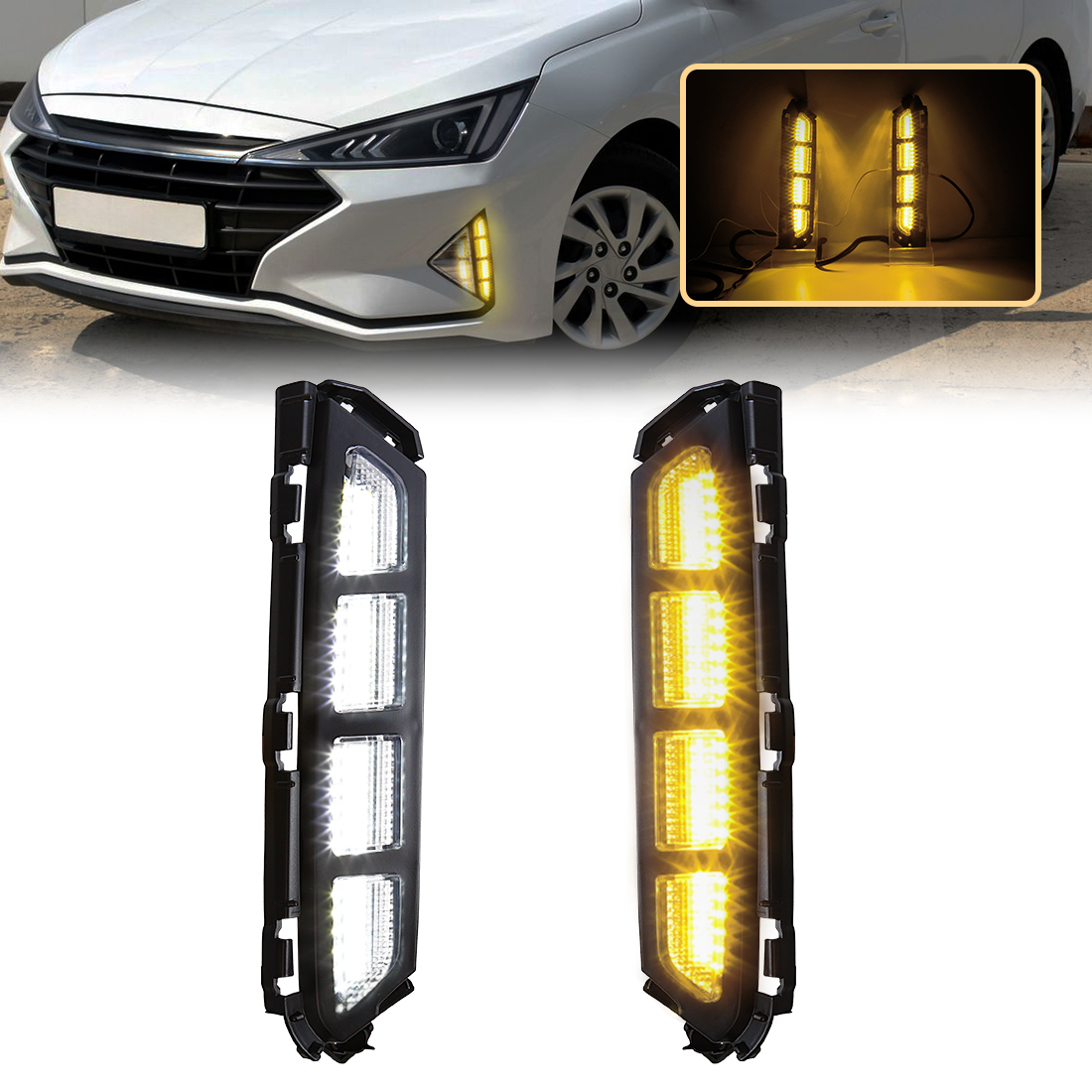 Car Accessories For Road Trip - 2 шт. светодиодные противотуманные фары для